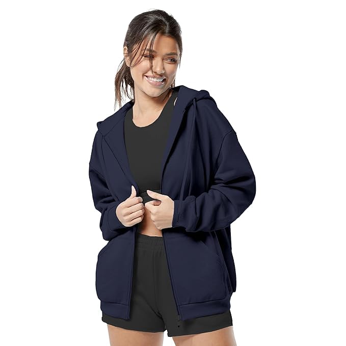 Image of FUNKY MONKEY - Women's Cute Hoodies Teen Girl Winter Jacket Sweatshirts Casual Drawstring Clothes Zip Up Hoodie with Pocket