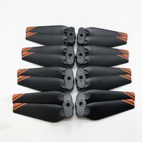 DAYUDDRICAR Drone Part for LSRC XT9 Mini Drone Spare Part Drone Propeller Blade Protector Frame Gears Motot Arm Shell Main Motor Engine Part for LSRC XT9 Drone Accessories Part (Color : 8PCS Propelle