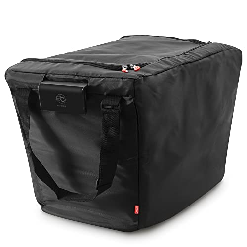achilles, Isolierte Kühltasche zum Einhängen, Einkaufswagentasche faltbar, Thermotasche, Kühlbox, große Thermobox, Einkaufstasche für alle gängigen Einkaufswagen, 54x35x39cm (Schwarz)