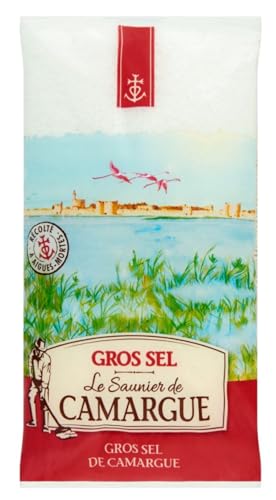Gros Sel Le Saunier De Camargue 1kg lot de 2 sacs pour la cuisine