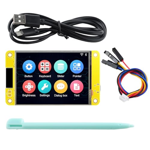 Geekstory 2.8 inch ESP32 Display Module ESP32-2432S028R ILI9341 Resistive Touch Screen WiFi+BT Dual-core Development Board 240X320 TFT LCD Module for Arduino