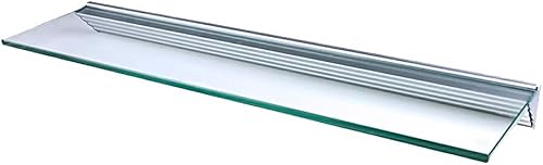 LTL Home Products GL6030CLKIT Wallscapes Glacier Kit de estante de pared de vidrio flotante, 12 x 24 pulgadas, vidrio transparente