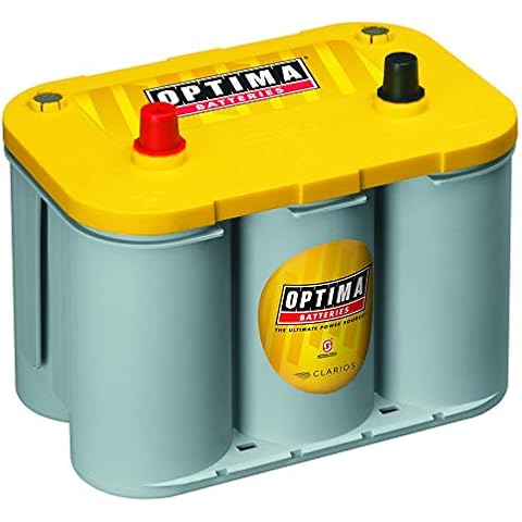 OPTIMA Batteries High Performance D34 YellowTop Dual Purpose Sealed AGM Car, Truck and SUV Battery, 750 CCA, Maintenance Free, Versitile Mounting Cover