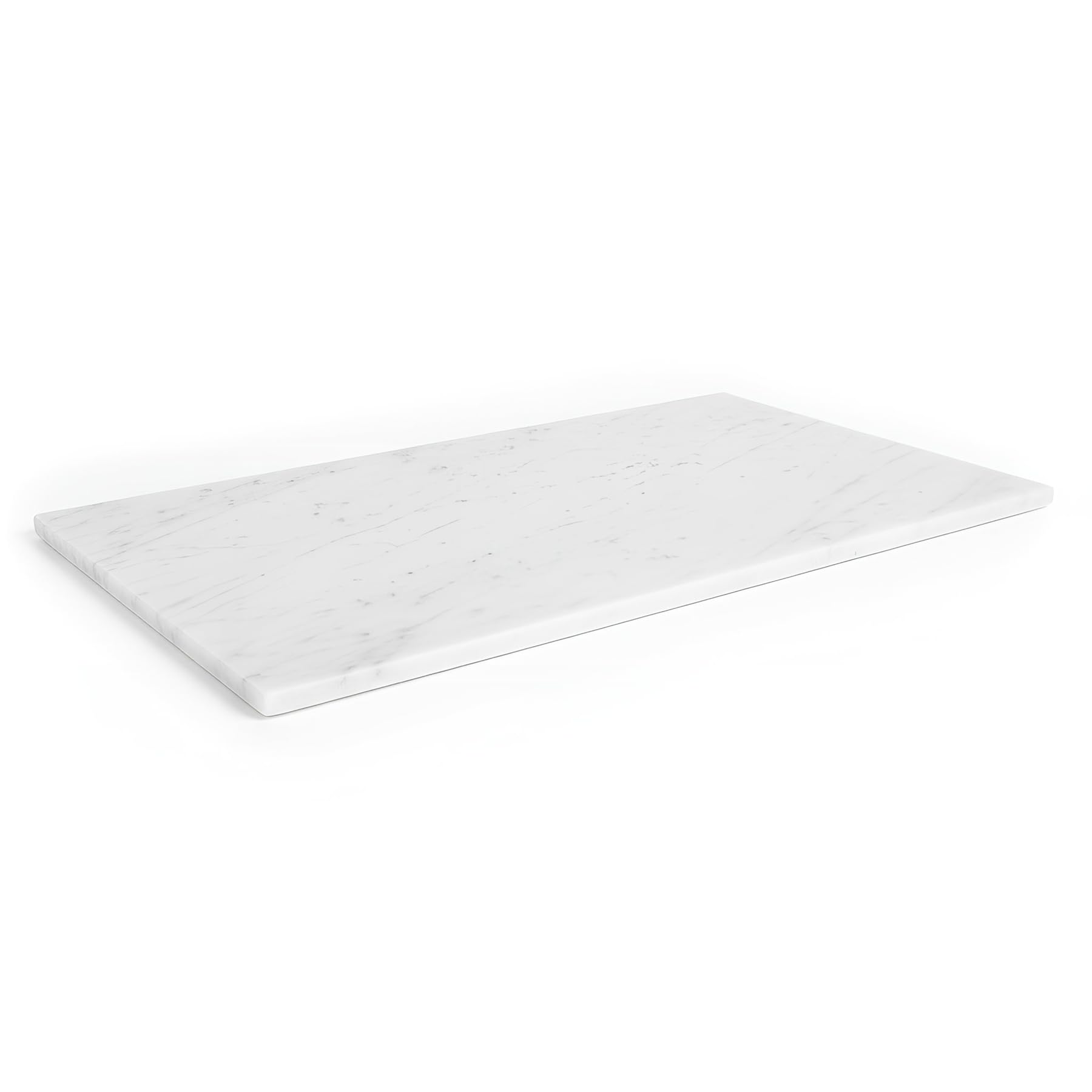 Argon Tableware White Marble Chopping Board – 53 x 32cm Rectangle Stone Non-Slip Cutting Board – Kitchen Worktop Protector, Food Prep Serving Platter for Meat, Vegetables, Cheese & Charcuterie
