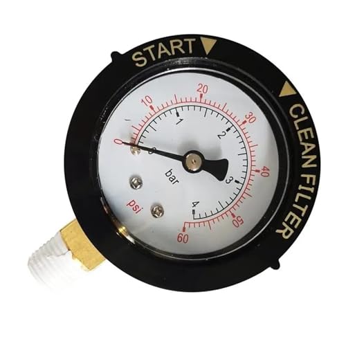 Manomètre de pression de filtre de piscine et spa avec raccord 1/4" NPT