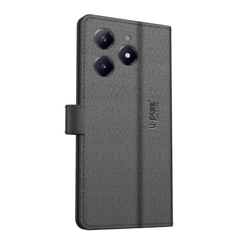 Image of U-Case Compatible with Realme Narzo N63 5G / Realme C63 5G Flip Cover| Leather Finish | Inside Pockets & Inbuilt Stand | Shockproof Wallet Style Magnetic Closure Back Cover Case