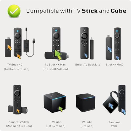 Replacement Voice TV Remote for Fire Series, Smart TV Stick (HD, 4K, 4K Max, Lite), fit for TV Cube and Omni, Insignia, Toshiba Smart TVs - Thumbnail 2