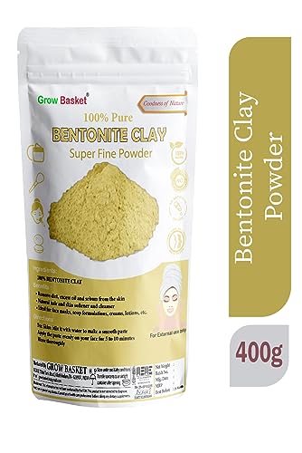 Natural Bentonite Clay Powder | Indian Organic Clay | For Face Pack And Mask | For Hand, Foot And Hair Mask | For Healthy And Oil Controlled Hair And Skin | Healing And Detoxifying clay