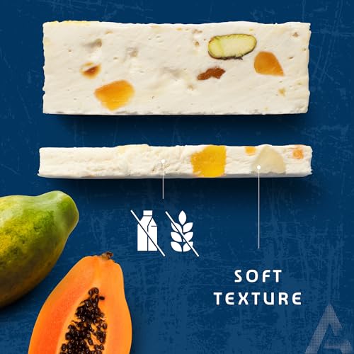 AMACX Energieriegel Nougat-Fruchtriegel – Healthy Snacks für Ausdauersportler – Energy 12er Pack – Fitness Riegel mit Glukose und Fruktose – Power Bar mit 32g Kohlenhydrate – Papaya