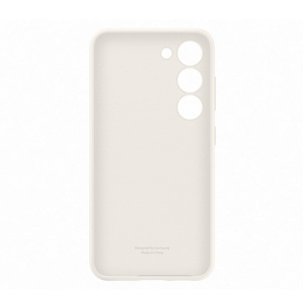 Samsung Silicone Cover custodia morbida colorata per Galaxy S23, Crema | Morbida, Colorata