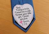 Dad I loved you first wedding heart Tie Patch, today a bride, tie label, Embroidered Patches,Father of the Bride Gift, iron-on available,TLH4