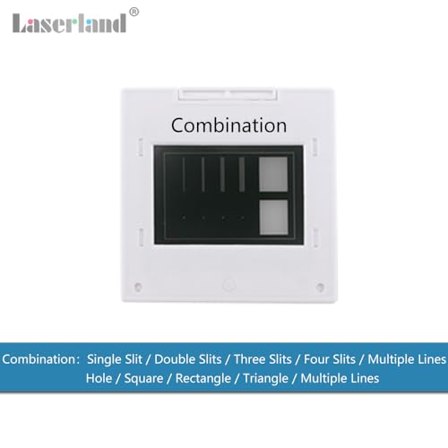 Image of Double-Slit Experiment Single Slit Double Slits Combination Trellis Design Optics Elements Interference Diffraction Grating Sheet Optical Physical Experiment Kit