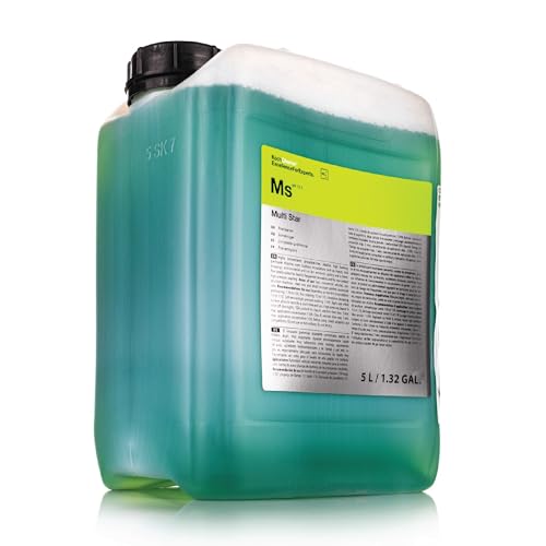 Koch-Chemie - Multi Star N - Phosphate & NTA-Free Alkaline Multi-Purpose Cleaner Easily Dissolves & Removes Exterior Road and Organic Grime; Safe on Paint, Glass & All Wheel Types - 5L
