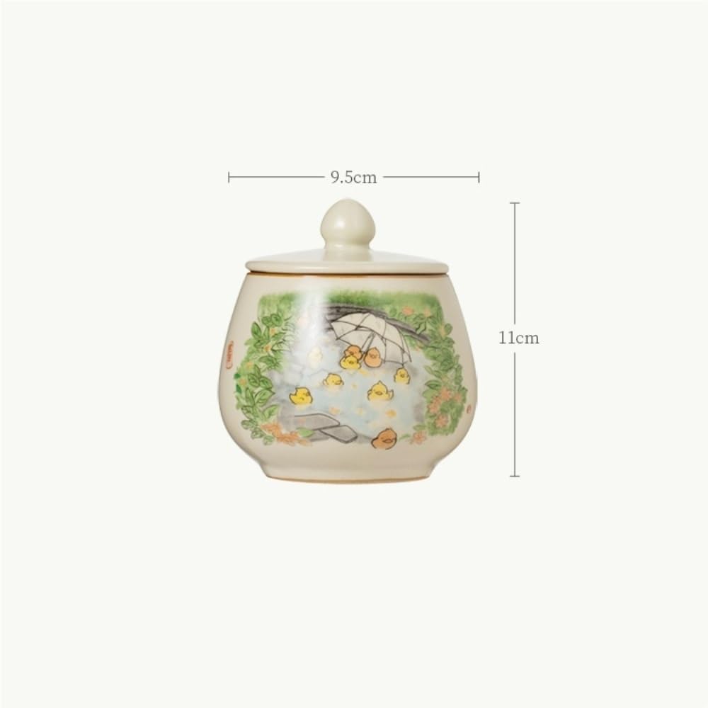Masowe pojemniki na herbatę, hermetyczne pojemniki, pojemnik do przechowywania luzem, ceramiczny słoik, chiński mały przenośny zestaw, szklane pojemniki na liście