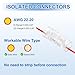 MECCANIXITY 12 Pcs 3 Pin Wire Connectors 22-20 AWG No Strip Insulation Piercing Clips Electrical Connectors for LED Strip Lights Solderless Crimp