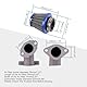 GOOFIT PZ22 22mm blau 4-Takt Vergaser Luftfilter Kraftstofffilter Hand Chokehebel Ersatz für 125cc 50cc 110cc Quad Pit DirtBike Trail TAOTAO ATV Go Kart