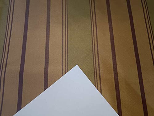 Tissu taffetas de soie vert olive, saumon et bronze, largeur de 137,2 cm
