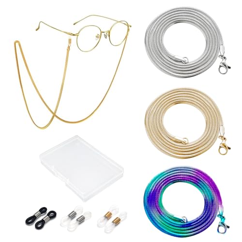 Image of Eyeglass Chain for Women Stylish,Stainless Steel Glasses Strap for Men Women,Eye Glasses Holders Around Neck