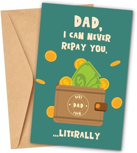 Funny Fathers Day Card For Dad - Happy Fathers Day Card From Kids...
