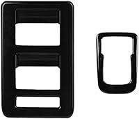 Vista 12 de para Bronco - Moldura de Control del Interruptor de Elevación de Ventana, 2 Piezas Cubierta del Panel de Ajuste del Espejo Retrovisor de la Consola