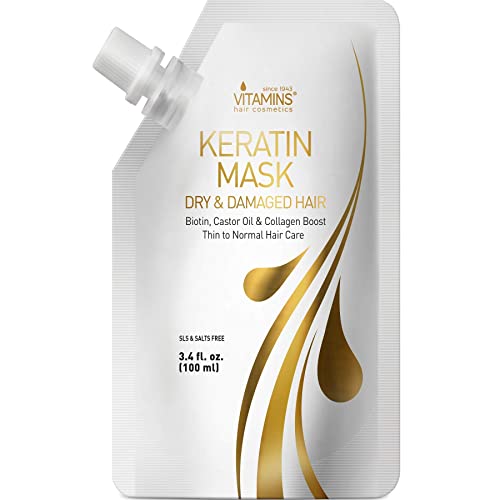 Vitamins Keratin Hair Mask Deep Conditioner Biotin Protein with