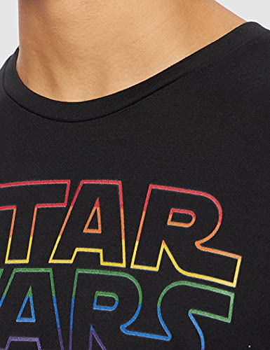 Star Wars MESWCLATS108 T-Shirt, Nero, XL Uomo