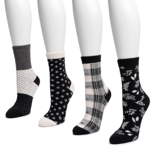 Image of MUK LUKS Women's Holiday 4 Pair Pack Socks