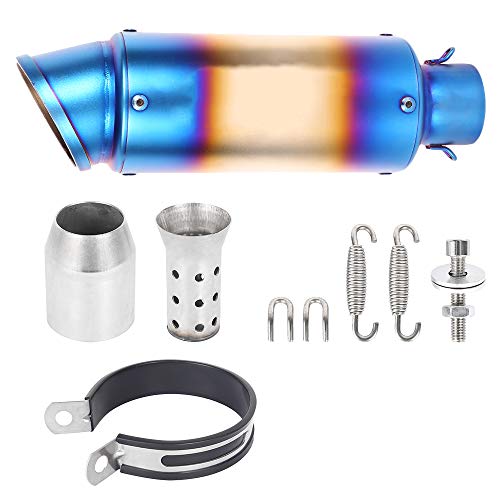 スリップオンマフラー バイク バイクマフラーサイレンサー 汎用 51mm エキゾーストパイプ 排気管 オートバイ排気パイプ (半?)