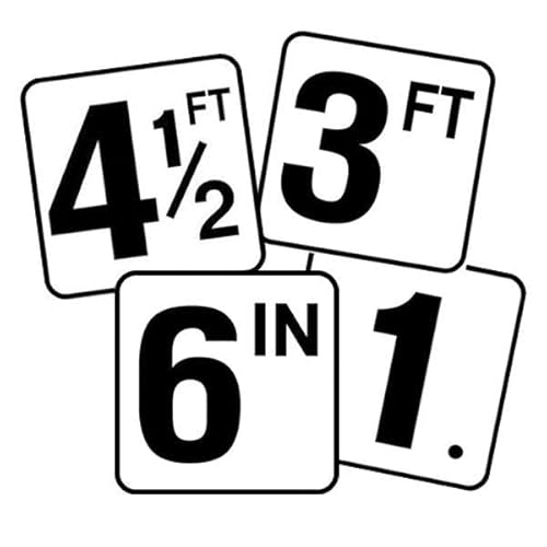 INLAYS INC. Inlays Vinyl Stickons 4-1/2 ft Depth Marker for In Ground Pools V620045