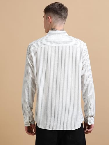 Image of StitchX Men's Full Sleeve Vertical Stripes Shirt