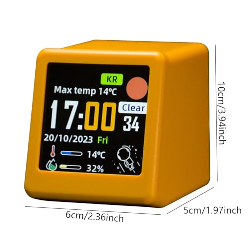 Monitor de temperatura LCD con previsión meteorológica digital y sensor externo 3