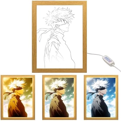 Luminous Photo Frame with Adjustable Brightness Cover