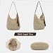Freiesoldaten Mujer Tejido de Paja Bolso Bandolera Playa de Verano Bolso Tote Hecho a Mano Ganchillo Bolso Hobo Para Vacaciones y Días Festivos Imagen de Freiesoldaten Mujer Tejido de Paja Bolso Bandolera Playa de Verano Bolso Tote Hecho a Mano Ganchillo Bolso Hobo Para Vacaciones y Días Festivos