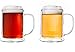 Creano set de 2 verres à bière à double paroi/chope à bière, 500ml
