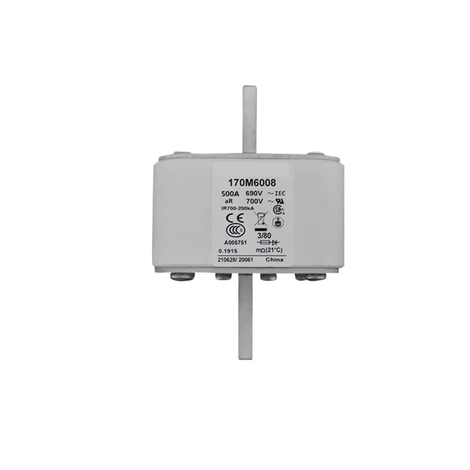 Fusible industrial 170M8629 para evitar sobrecargas en tus equipos críticos de fábrica 4