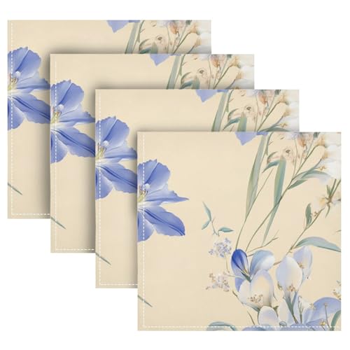 Servilletas de tela beige 20x20 pulgadas set x6 miniatura 5
