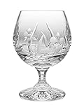 Barski Crystal - Sherry - Brandy - Cognac - Snifter - Glasses - Set of 6 - Handcrafted - Hand Cut Crystal Glass - Great for Spirits - Drinks - Bourbon - Wine - 8 ounce - Made in Europe