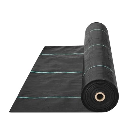 VEVOR 3FTx250FT Premium Heavy Duty Weed Barrier Landscape Fabric, 5OZ Woven Geotextile Fabric Under Gravel, High Permeability for Weed Blocker Weed Mat, Driveway Fabric, Weed Control Garden Cloth