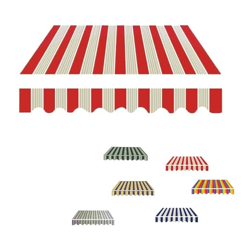 YCBTPS Store Banne Manuel Rétractable, Tissu De Rechange pour Auvent De Balcon 350x300cm, D'Auvent Extérieur Toile pour Porte-fenêtre, Toile pour Store...