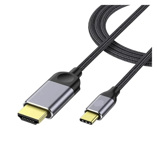 QGeeM USB C - HDMI �P�[�u�� �A�_�v�^�[ 4K�AUSB tpe-c 3 ���C���[ Pro 2017-2020 Pro�p(4K30Hz Grey Alloy,3m)