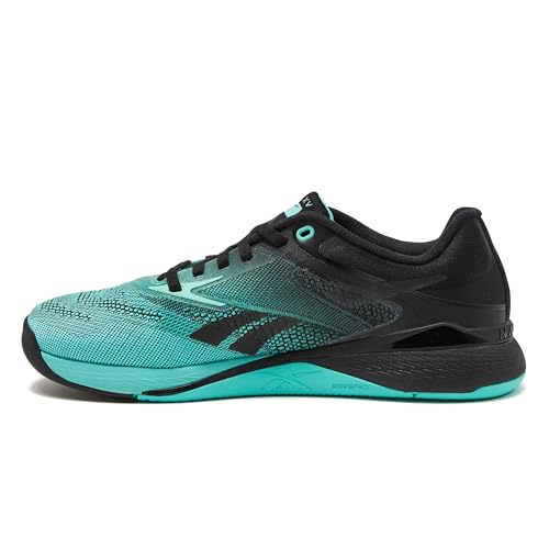 Reebok Women's Nano X5 Sneakers, Cross Training Gym Walking Shoes, Ai Aqua/Black, 3 UK - Image 4