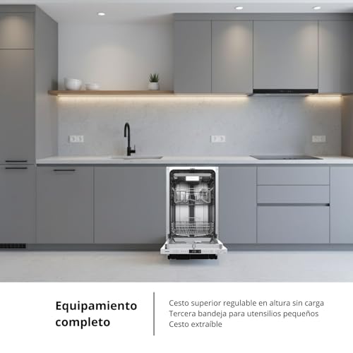 Miniatura 4 de Corberó - Lavavajillas Integrable Clvm4824i 45cm 10 Cubiertos 8 Programas 47db Auto Apertura Display Led 3 Bandeja Eficiencia Energética D
