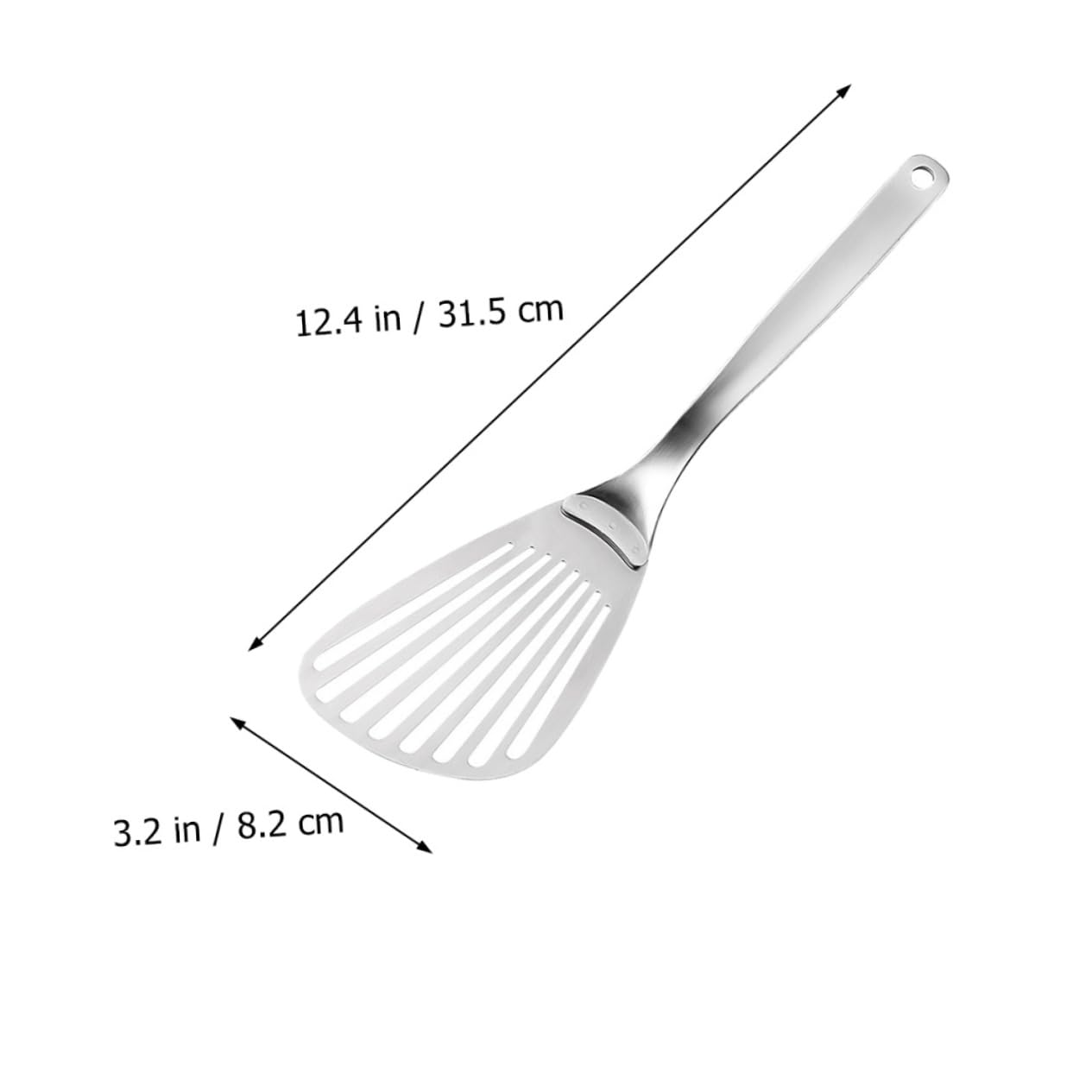 MAGICLULU 3stücke Edelstahl Pfannenwender Mit Schlitz Edelstahl Langlebig Und Rostfrei Zum Wenden Von Steak Fisch Und Pizza Leicht Zu Reinigen Hitzebeständig Praktische Lange