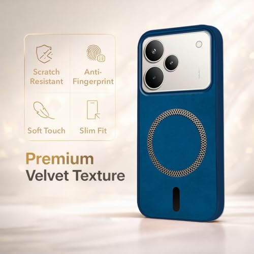 Image of Jkobi Leather Finish Back Cover Case for Realme P4 Pro (MagSafe Compatible Wireless Charging | Soft Touch | Camera Bump Protection)