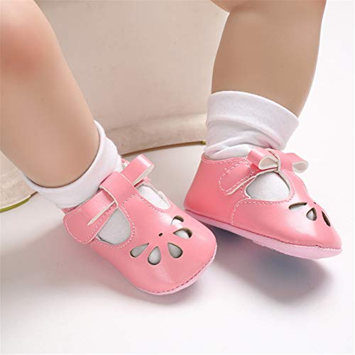 RVROVIC Baby Girls Mary Jane Flats Princess Christening Baptism Infant Crib Shoes Toddler Prewalkers4
