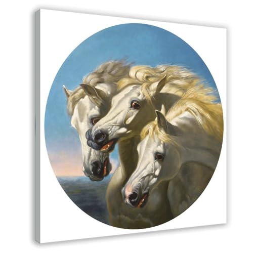 Poster Chevaux de pharaon John Frederick Herring décoration 50x50