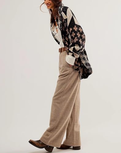 Women Cardigan Sweater Shawl Collar Button Down Oversized Sweaters Boho Fall Coat3