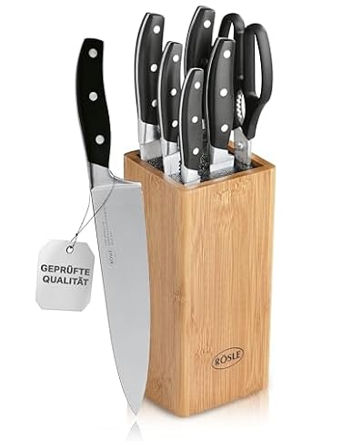 Messerblock Rösle Cuisine Bürsten bestückt 7-teilig, hochwertig