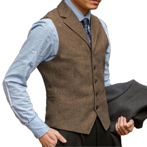 Men's Slim Fit Suit Vest, Prom Blazer Waistcoat for Wedding, Best Man & Grooms Office Suits tank top2