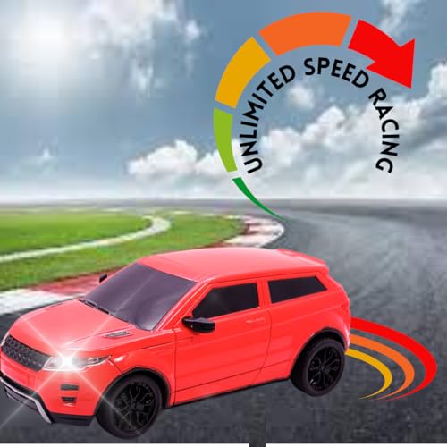 Image of KIDZYMON RC Car High Speed Mini 1:24 Scale USB Rechargeable Remote Control Car for Kids | Racing Car I Red Colour